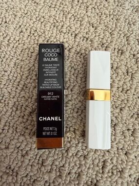 Chanel Rouge Coco Baume 912 Dreamy White Tinted Lip Balm 3g New